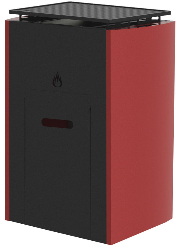 Barbecue à Pellets Pyrolytique Plaque en Fonte Vannini Mito Noir et Rouge online