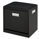 Pouf Sgabello Portascarpe 43x30x44,5 cm in Truciolare  Nero