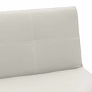 Divano Letto 175x80x69 cm in Similpelle Bianco