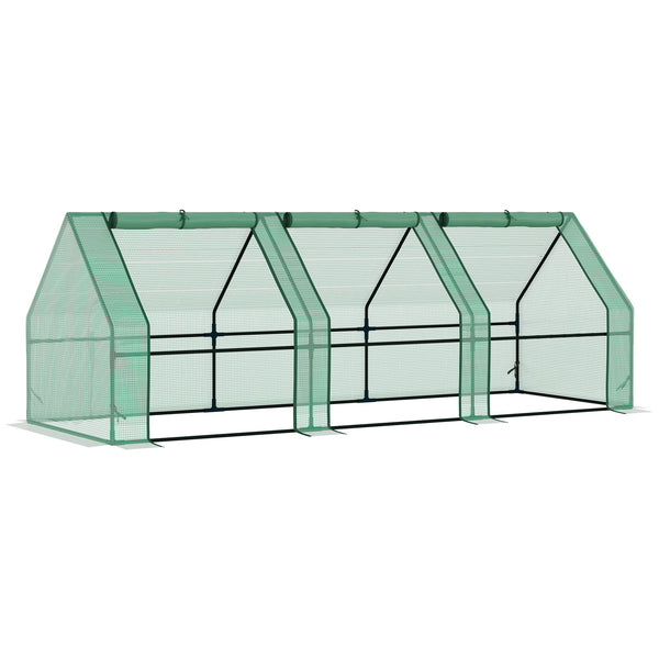 Serre de Jardin pour Plantes avec Couverture en PE Cadre en Acier Vert 270x90x90 cm online