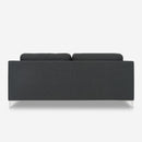 Divano 3 Posti 197x87x87 cm in Tessuto Grigio Scuro