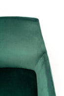 Poltrona Imbottita 54x71,5x70 cm in Velluto Verde