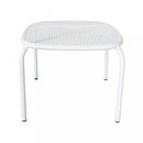 Tavolino Midway 41x41x43,5 h cm in Acciaio Bianco