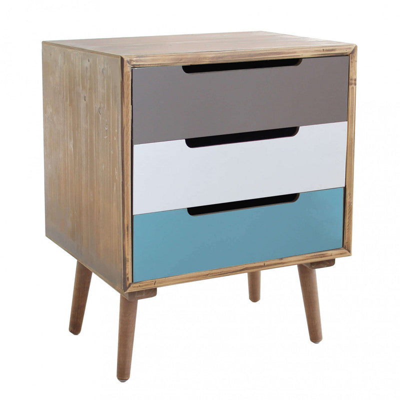 Cassettiera Adelaide 45,5x35,5x57,5 h cm in Legno Multicolor