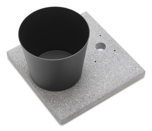 Base avec Plateau pour Fontaines avec Grand Anneau 40x40x5 cm en Ciment Belfer 42/BSE/3 Anthracite acquista