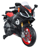 Moto Elettrica per Bambini 12V con Licenza Aprilia RS660 Nera