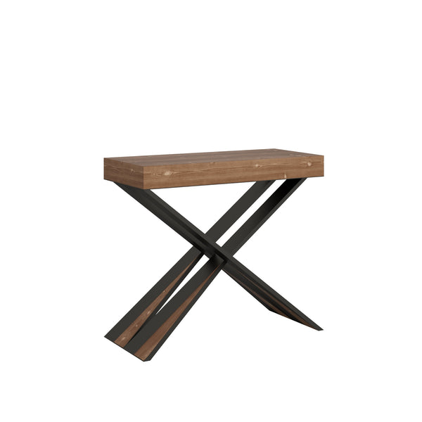 acquista Console Extensible 90-290x40x77 cm en Mélamine Marron