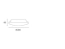 Plafoniera Tonda da Interno a LED 30W 4000K Sovil Bianco
