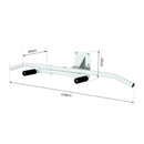 Barra Trazioni da Muro e Parete Multifunzionale 118x44x20 cm Bianco 