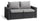 Canapé de jardin 2 places 141x68x71,5 cm en résine Keter California Anthracite