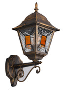 Applique da Esterno Attacco E27 in Alluminio Ruggine