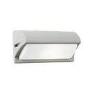 Lampada Applique con Visiera Colore Alluminio per Esterno Linea Umbe Sovil