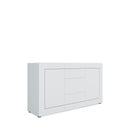 Madia 2 Ante e 3 Cassetti 150x40x83,5 cm Elios Bianco Lucido      