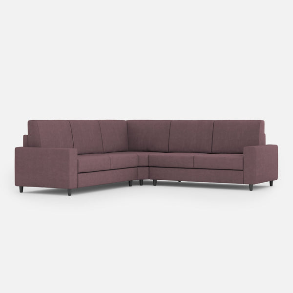 prezzo Canapé d'angle Sakar 5 places 226x226x85 cm en tissu prune