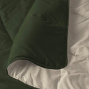 Piumino Invernale in Microfibra 200gr Doubleface Verde Militare/Crema Varie Misure