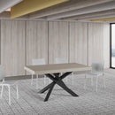 Tavolo Allungabile 160-420x90x77 cm Volantis Premium Cashmere Telaio Antracite 