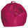 Fauteuil pouf Fadi en nylon fuchsia