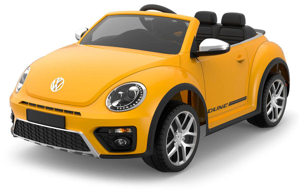 prezzo Voiture électrique pour enfants 12V avec permis Volkswagen Coccinelle jaune