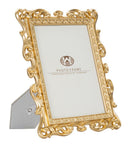 Cornice Celta 21,6x2x27 cm in Poliresina e Vetro Oro