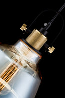 Lampada pendente Pendant in Metallo Irving Nero