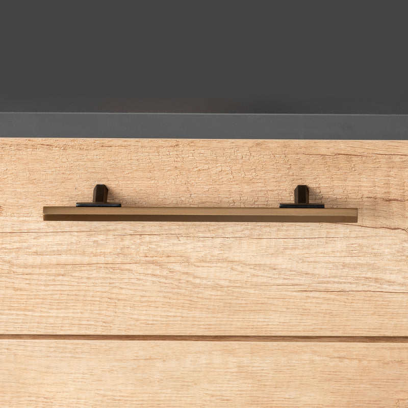 Set 20 Maniglie per Mobili 128 mm in Alluminio Emuca Riad Bronzo