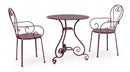 Sedia con Braccioli Etienne Bordeaux in Metallo