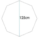 Box per Animali Domestici Pieghevole 125x125x58 cm Blu Scuro 