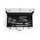 Set 4 Utensili per Barbecue in Acciaio con Valigetta 