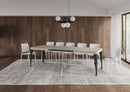 Tavolo Allungabile 160-264x90x77 cm Paxon Cashmere Telaio Antracite 