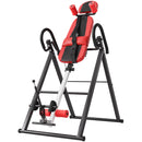 Tavola per Inversione Pieghevole 114x79x153 cm con Cintura di Sicurezza e Braccioli in Acciaio Rosso      