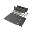Kit Cassetto Vertex H 178 mm con Pannelli Inclusi Larghezza 450 Grigio Antracite Emuca