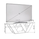 Mobile TV Moderno 1 Ripiano 110x30x40 cm in MDF Pipralla Antracite