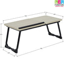 Tavolino Vassoio Pieghevole da Letto Divano 65x30 cm per Notebook PC Laptop