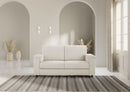Divano 2 Posti 148x85x85 cm Marrak in Tessuto Latte