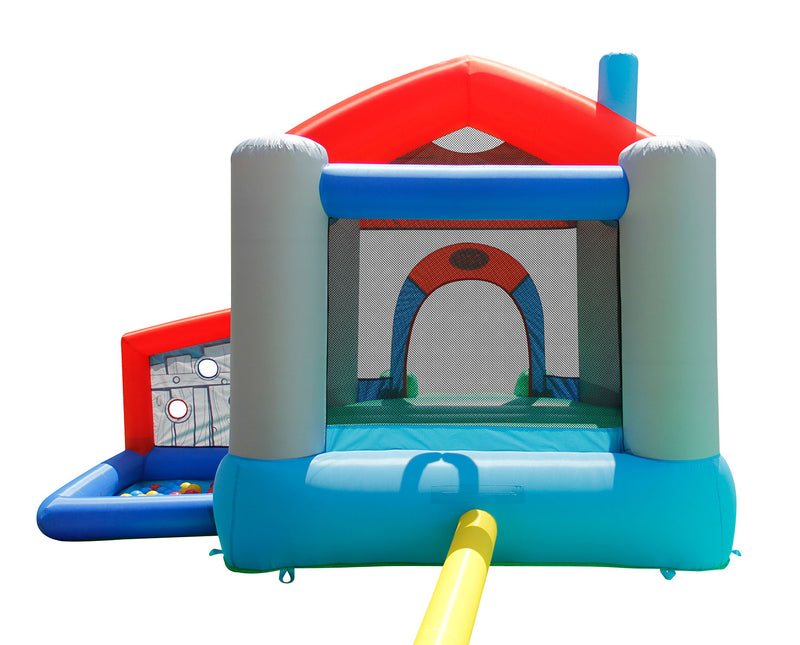 Castello Gonfiabile per Bambini Little Village 300x280x215 cm Portata Massima 135 kg