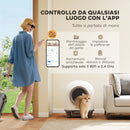 Lettiera Autopulente per Gatti 1-5 kg 55,5x51x58,5 cm Wifi e Funzioni Avanzate con App in PP Bianco e Grigio  