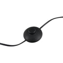 Lampada da Terra con 3 Paralumi Regolabili in Acciaio Ø36x165 cm  Nera