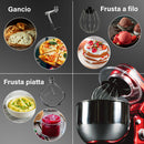 Impastatrice Planetaria 5 Litri 6 Velocità 1200W Kooper Aurora Azzurro