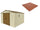 Sol pour Jardinière 325x319x233 cm en Plastique Terracotta