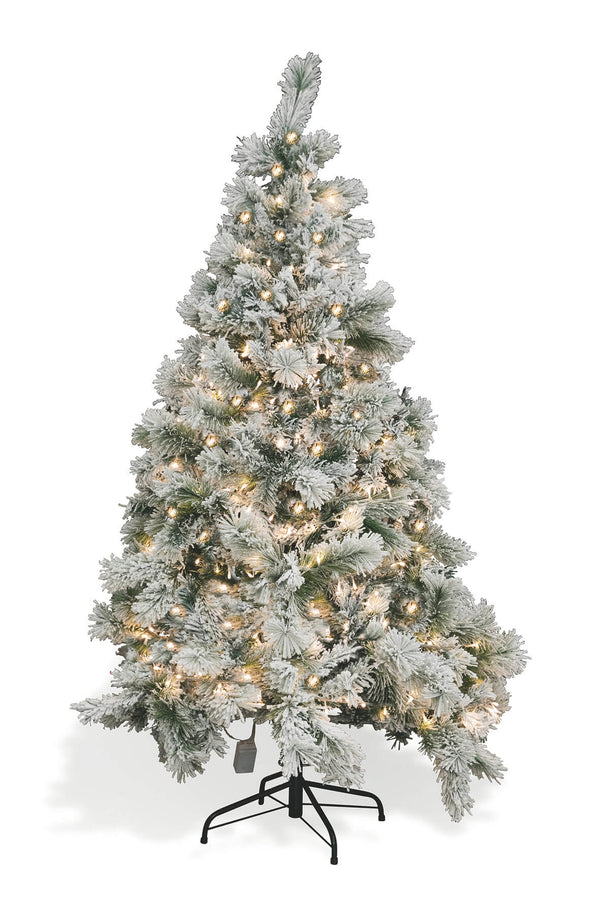 acquista Sapin de Noël enneigé lumineux avec LED blanc chaud par Soriani Vienna