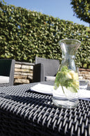 Set da Giardino Divano 2 Poltrone e Tavolino Keter Mia Lounge Grafite