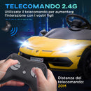 Macchina Elettrica per Bambini Licenza Lamborghini Aventador SVJ Roadster 12V Giallo  
