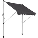 Tenda da Sole Avvolgibile 2x1,5m  Grigia