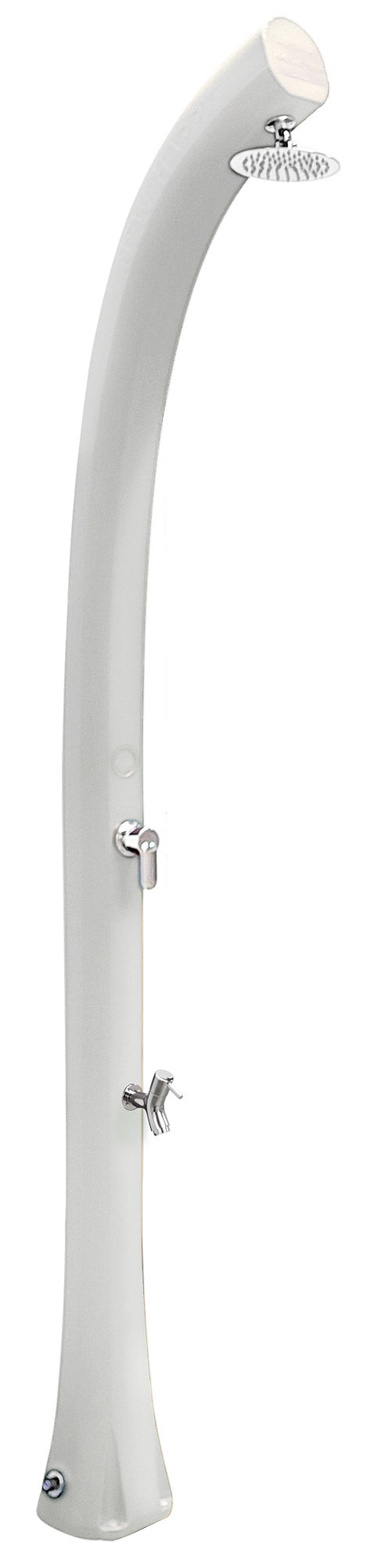 Doccia Solare da Esterno Giardino 26L Miscelatore e Lavapiedi Arkema New Happy Bianca prezzo