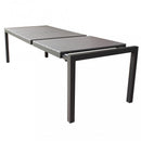 Tavolo Allungabile Waikiki 162/242x100x74 h cm in Alluminio Taupe