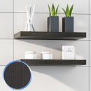 Mensola da Bagno in Legno Rovere Spazzolato 50X4cm Fosterberg Nantes 2