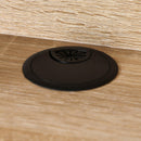 Scrivania da Ufficio 84x45x85 cm in Legno e Metallo Rovere