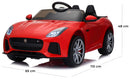 Macchina Elettrica per Bambini 12V con Licenza Jaguar F-Type SVR Rossa