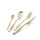 Ménagère Service 24 Pièces en Acier 18/10 Sablé PVD Eme Etoile Sablé Champagne