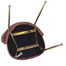 Sedia Sammi 50x57xh47/77,5 cm in Tessuto Velluto Blu/Oro